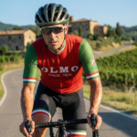Maillot Vintage OLMO 1939 sur un cycliste