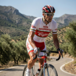 Maillot Vintage Pena Bahamontes LA CASERA sur un cycliste