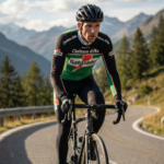 Maillot Hiver Vintage GATORADE sur un cycliste