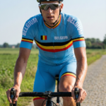 Maillot Vintage EQUIPE NATIONALE BELGE sur un cycliste