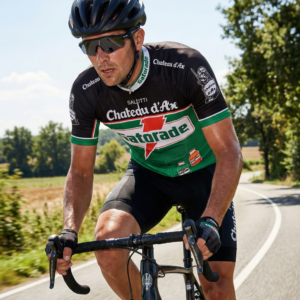 Maillot Vintage GATORADE sur un cycliste