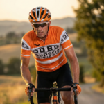 Maillot Vintage JOBO SUPERIA sur un cycliste