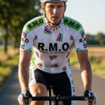 Maillot Vintage R.M.O sur un cycliste