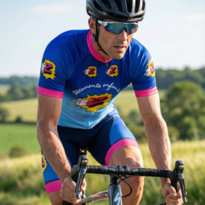 Maillot Vintage Z sur un cycliste