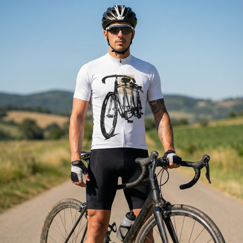 Vintage T-Shirt Tandem auf einem Radfahrer